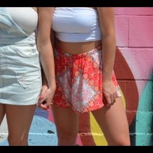 Pattern Elastic Shorts